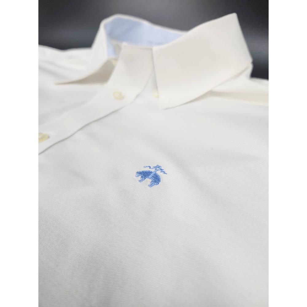 Brooks Brothers Madison Fit White Non-Iron Stretch Shirt Mens XXL Long Sleeve